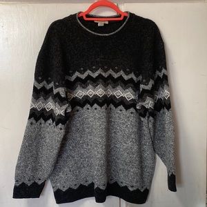 Great Northwest 2X black/gray/white sweater